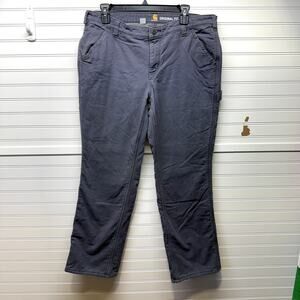 Carhartt Women’s Cargo Style Canvas Pants Lined Size 14P